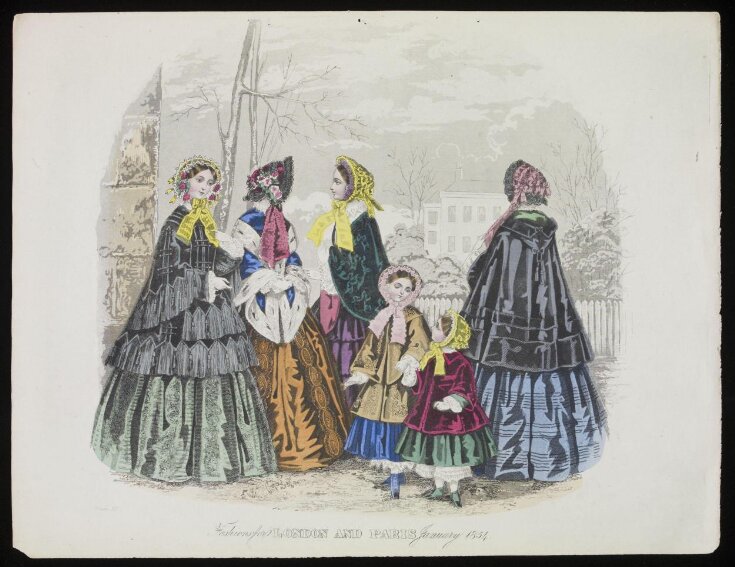 Fashions for London and Paris January 1854 top image