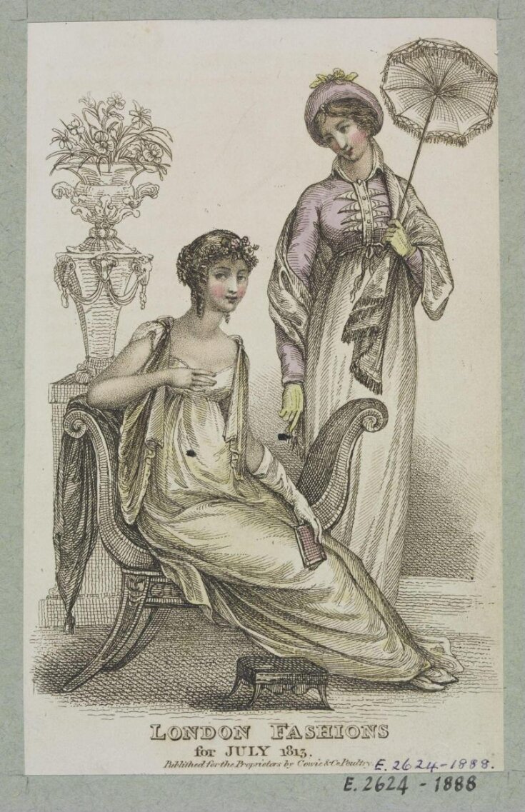 London Fashions for July 1813 top image