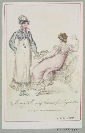 Morning & Evening Costume for August 1816