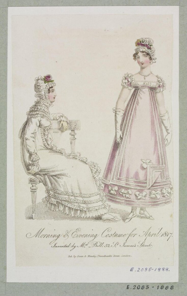 Morning & Evening Costume for April 1817 top image