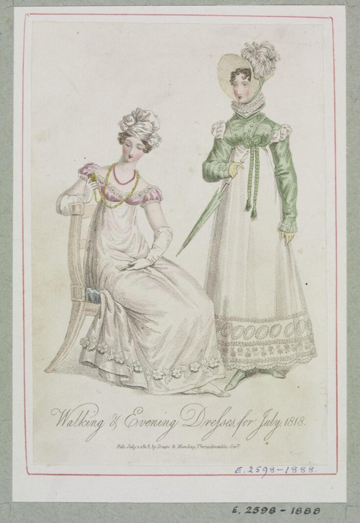 Walking & Evening Dresses for July 1818 top image