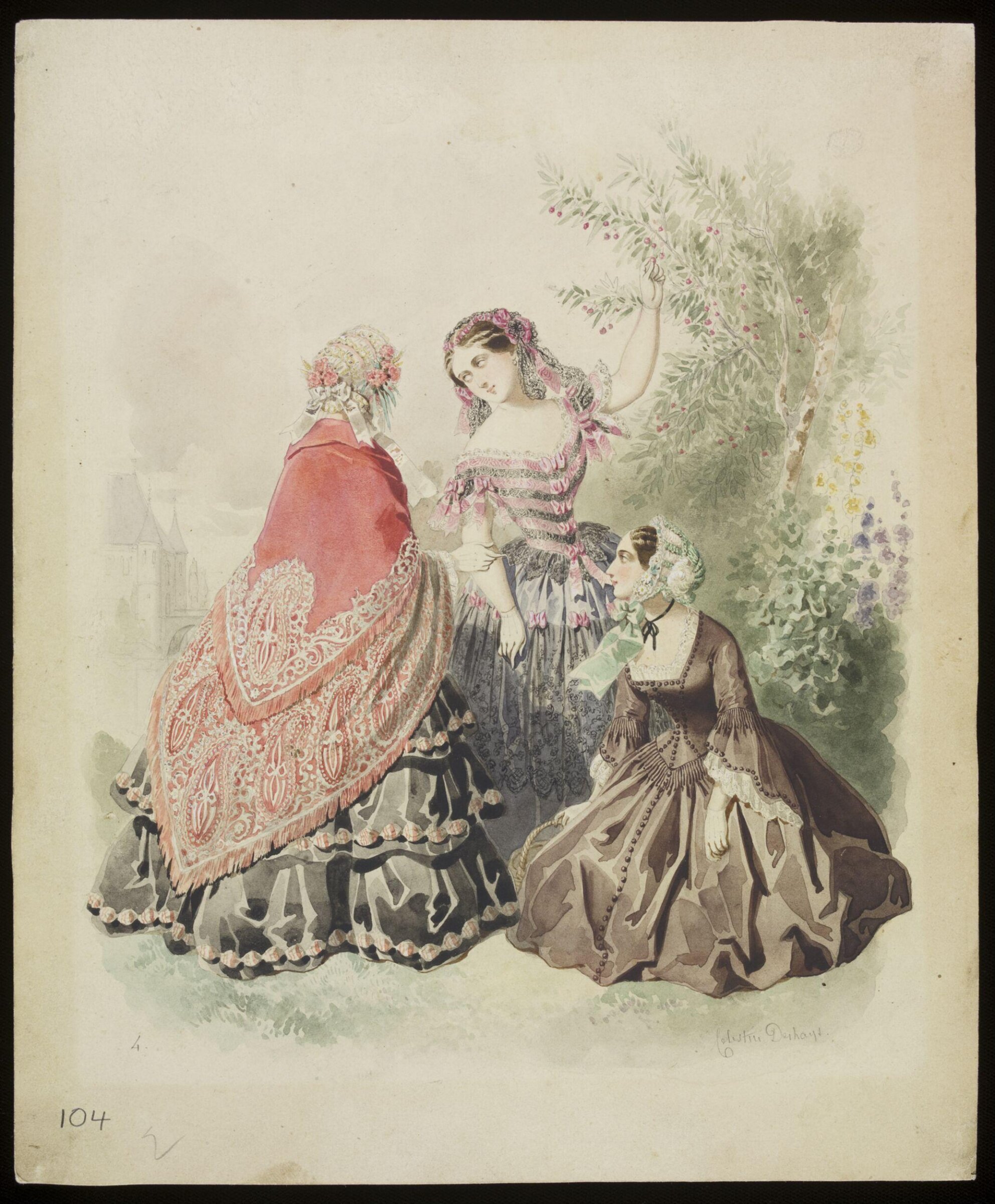 Drawing, Célestin-Jean-François Deshays, 1817-1884