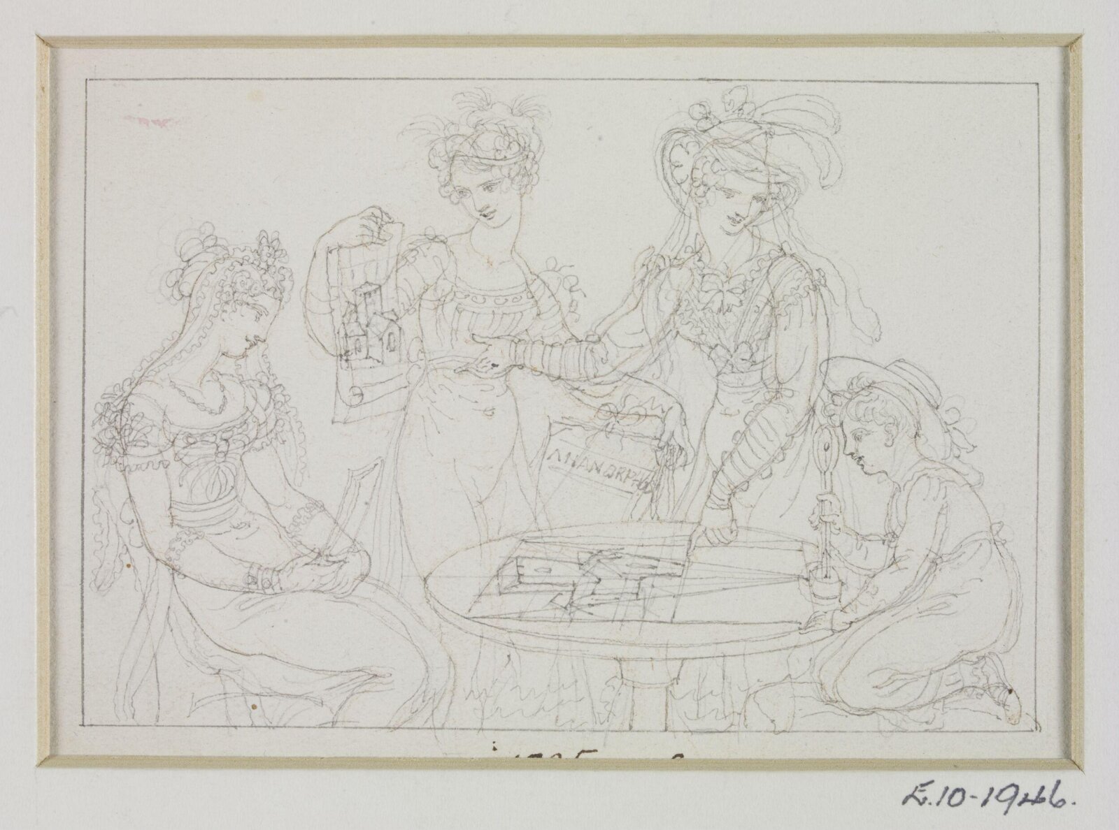 Drawing, Henry Moses, 1818 to 1836