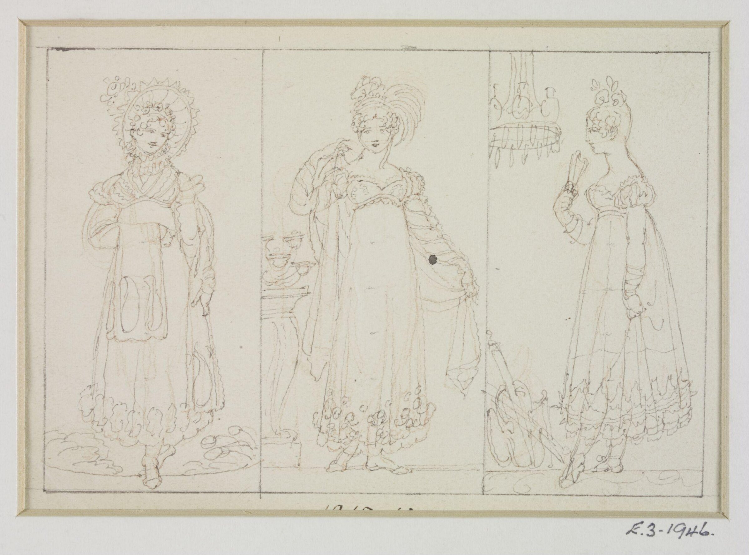 Drawing, Henry Moses, 1818 to 1836