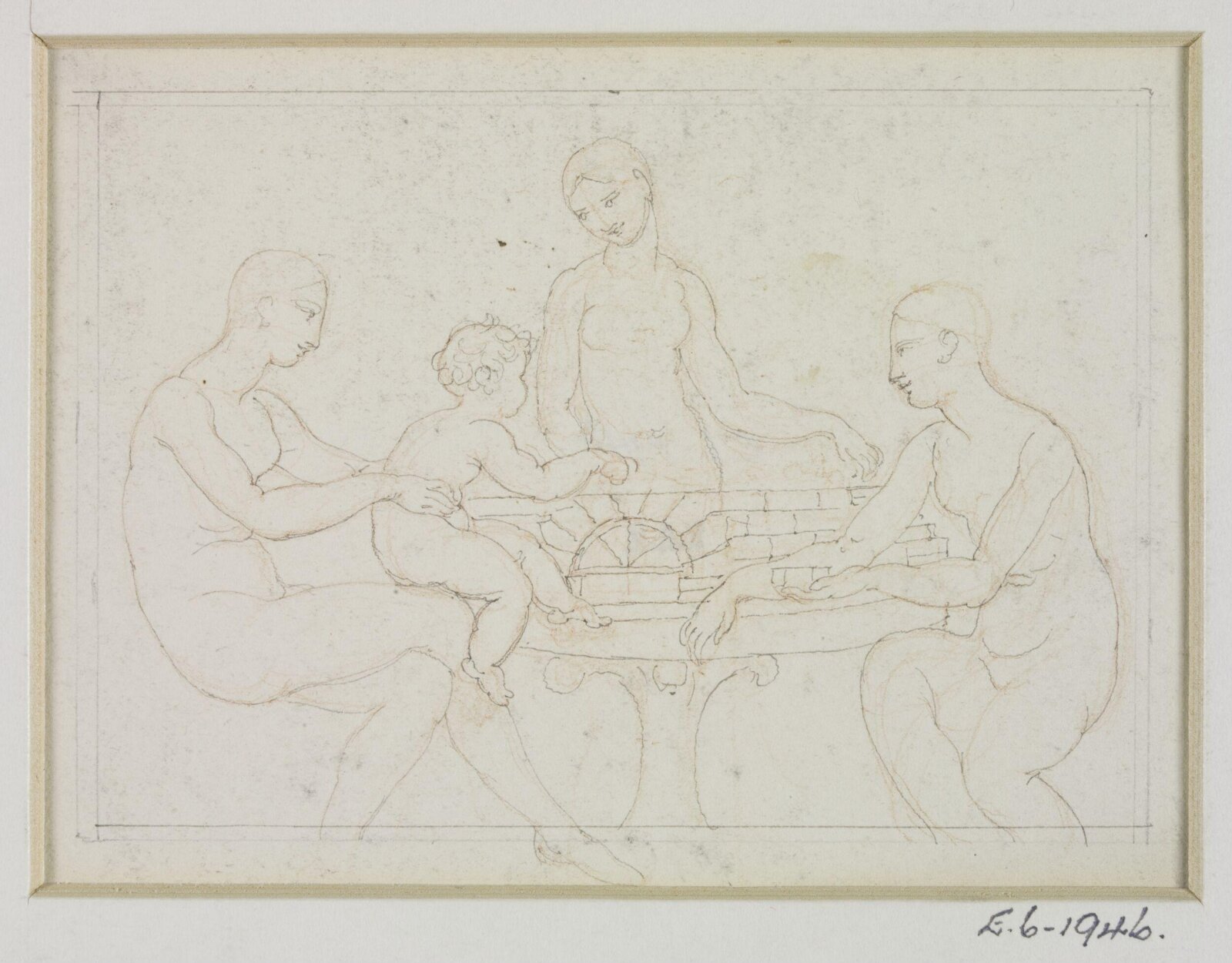 Drawing, Henry Moses, 1818 to 1836