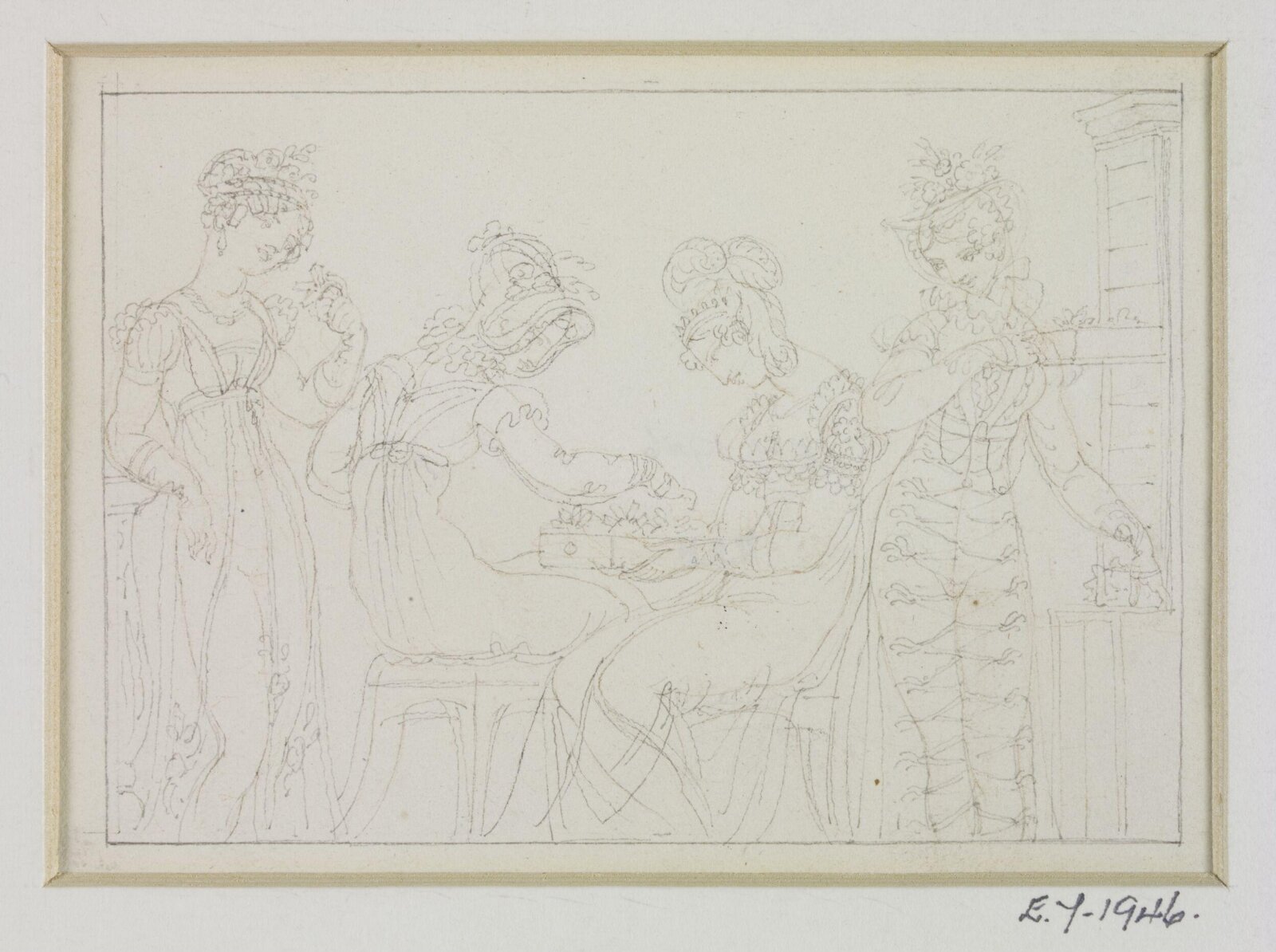Drawing, Henry Moses, 1818 to 1836