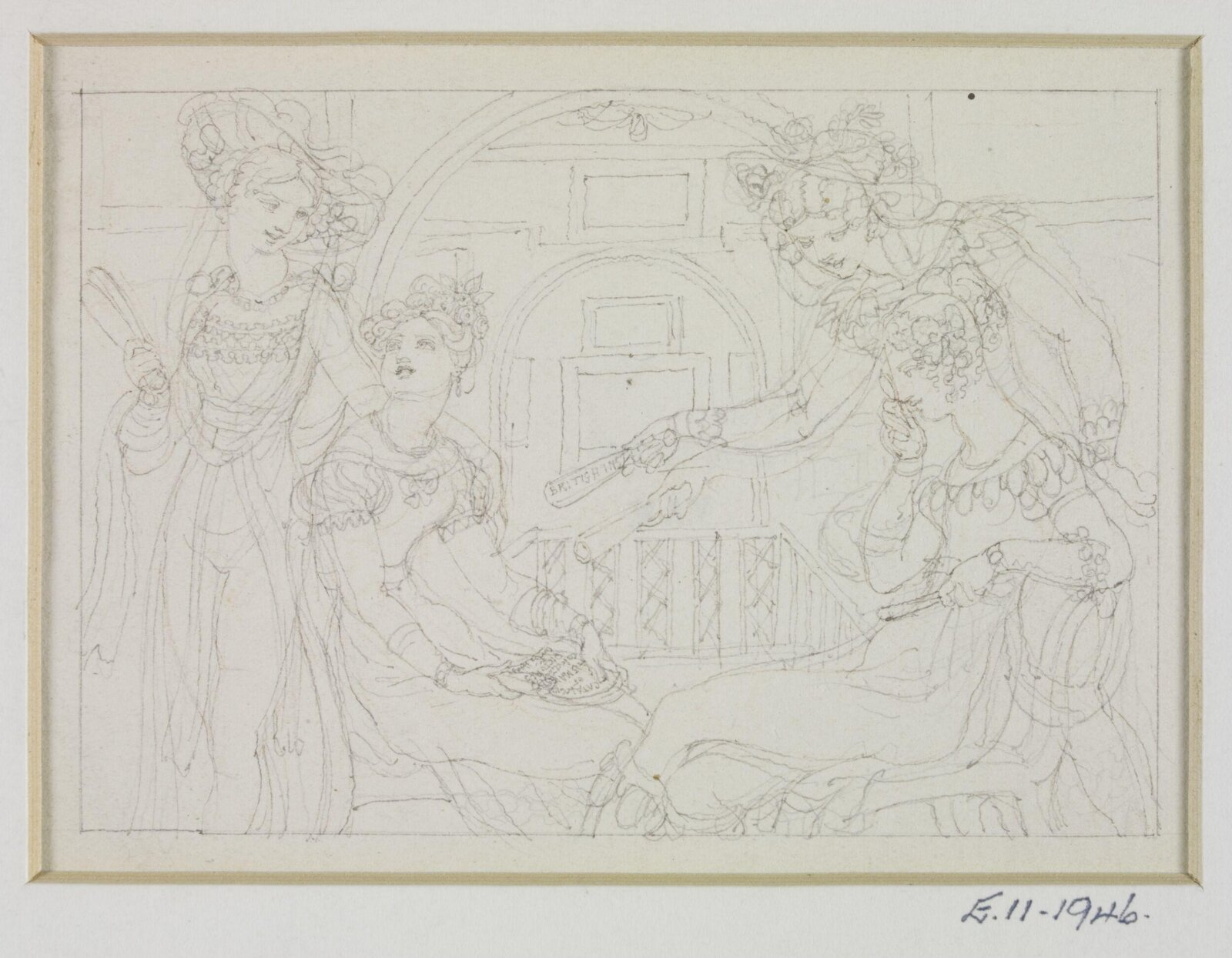 Drawing, Henry Moses, 1818 to 1836