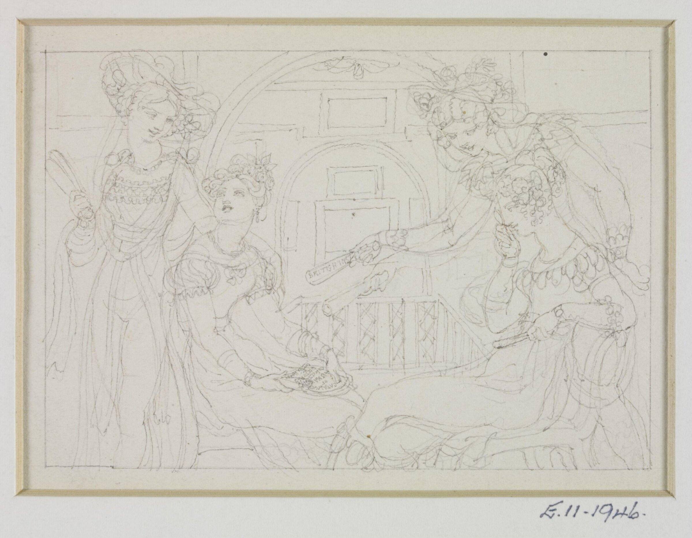 Drawing, Henry Moses, 1818 to 1836