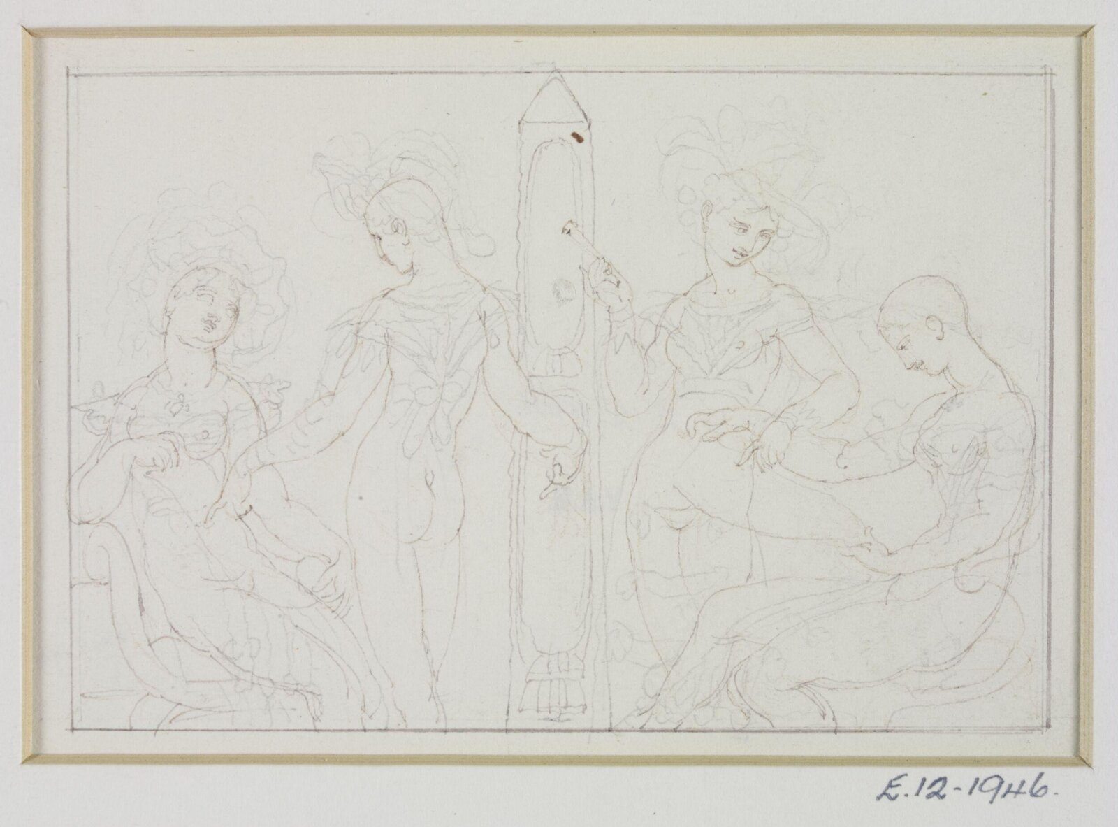 Drawing, Henry Moses, 1818 to 1836