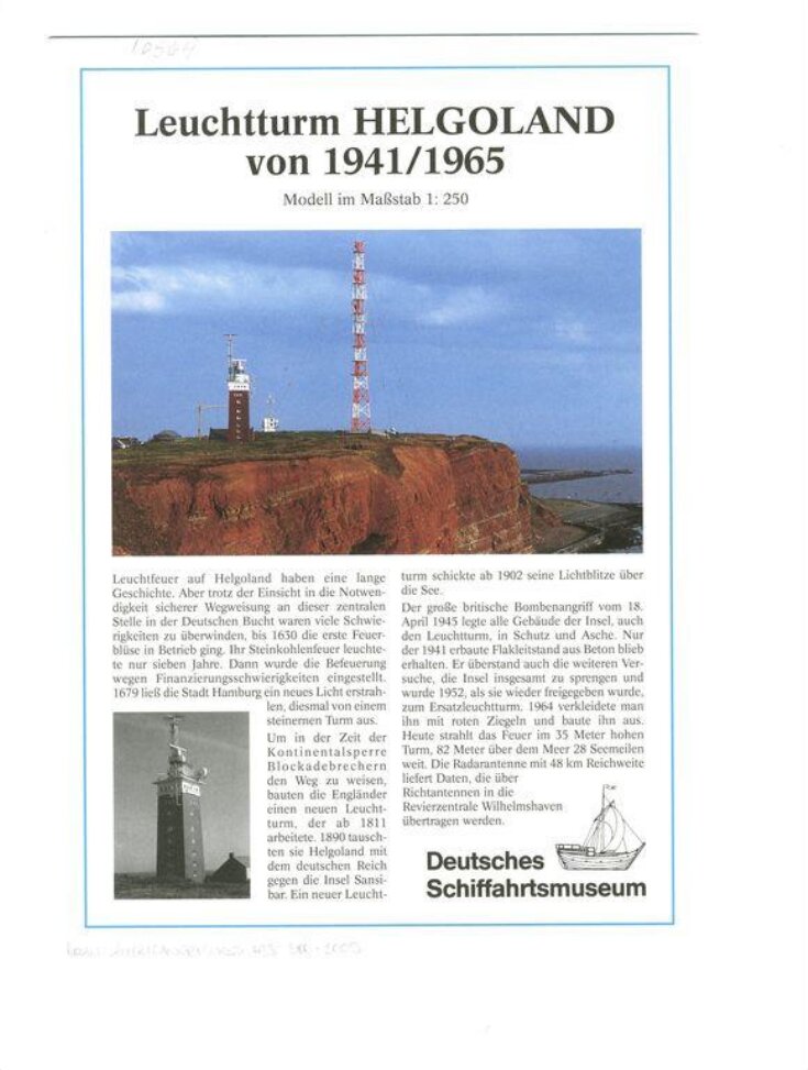 Leuchtturm Helgoland von 1941/1965 image