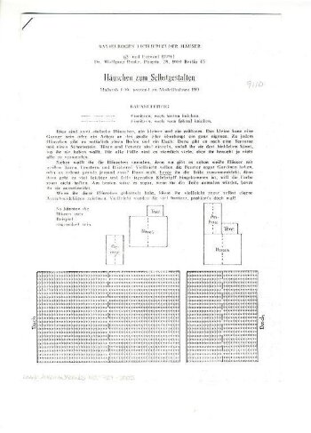 Häuschen zum Selbstgestalten