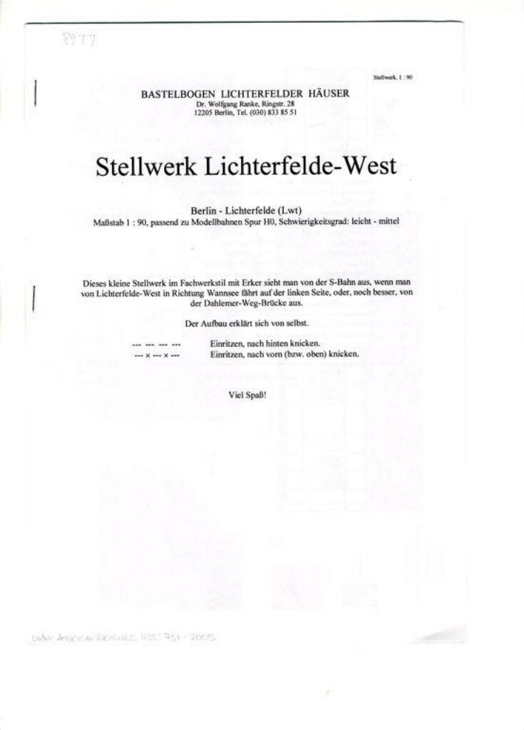 Stellwerk Lichterfelde-West image
