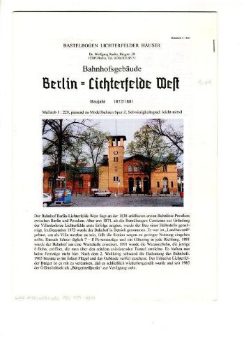 Berlin = Lichterfelde West