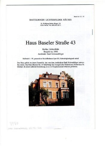 Haus Baseler Straße 43