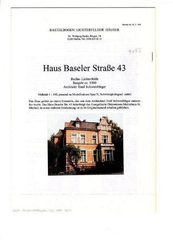 Haus Baseler Straße 43