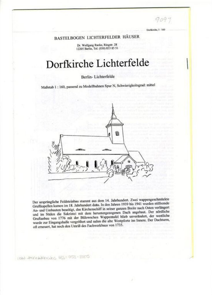 Dorfkirche Lichterfelde top image