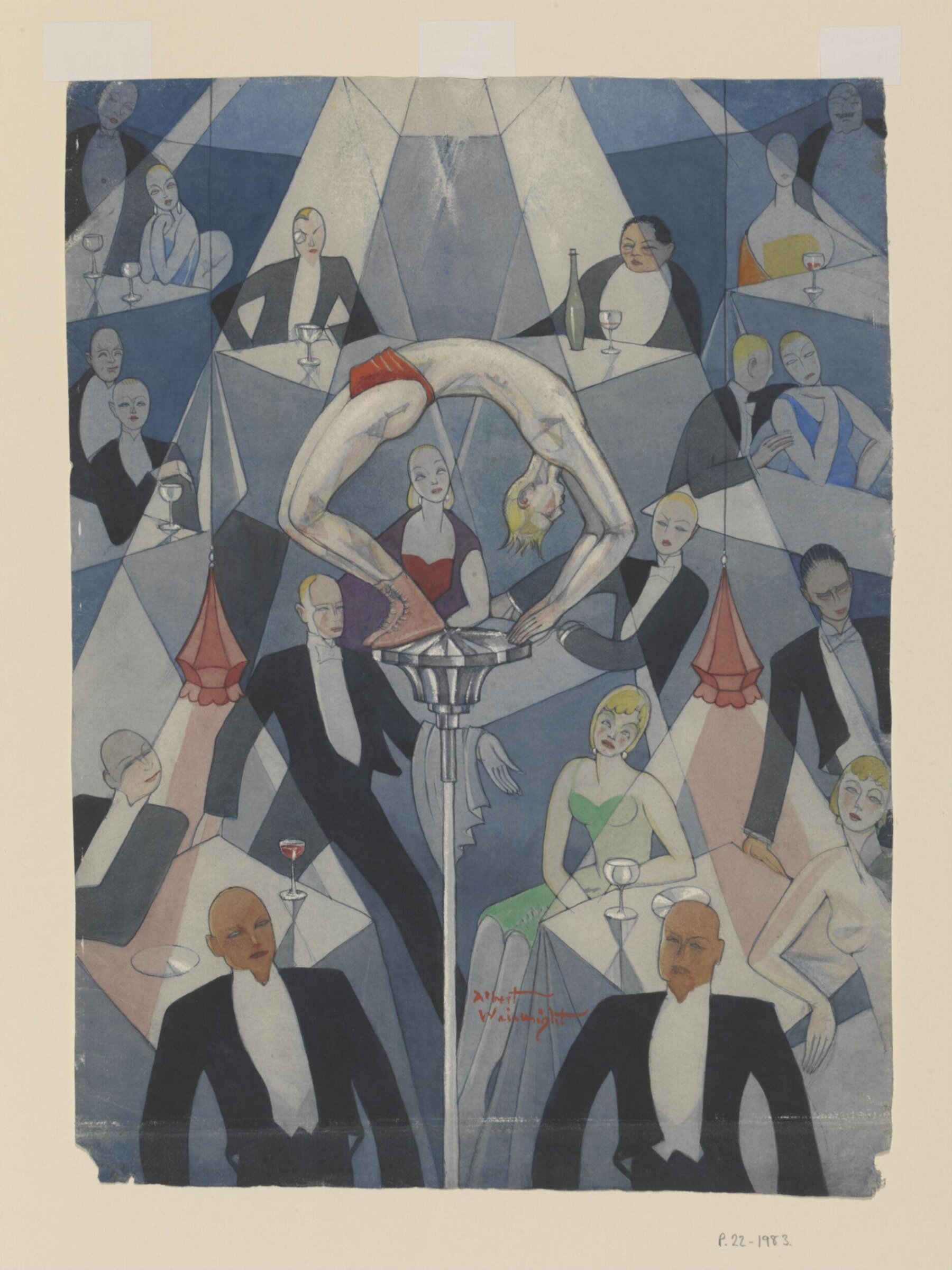 A Contortionist in a Cabaret, Albert Wainwright, 1930s