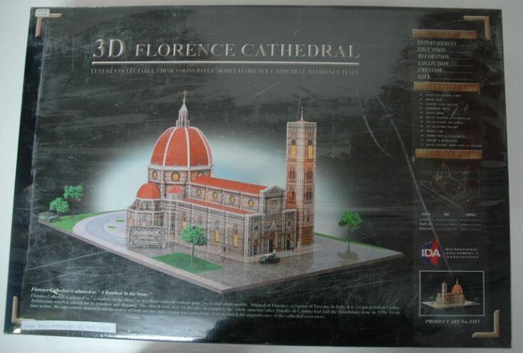3D Paper Model DIY Florence Cathedral Italy Architecture Puzzle Jigsaw Gift Toys 
