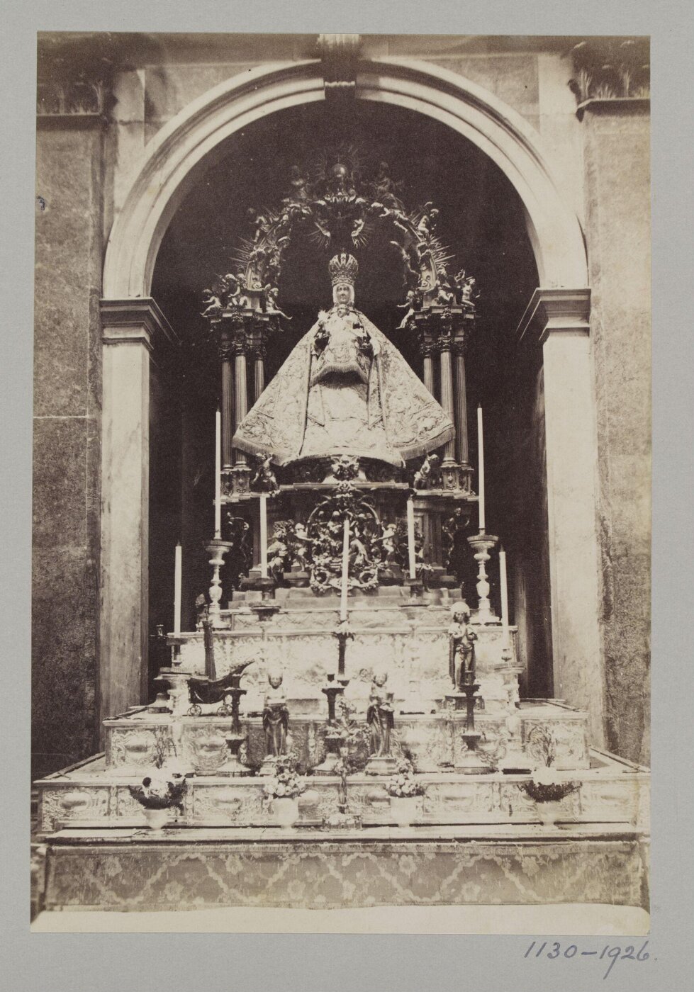 Unknown, Sculpture of the Virgen del Sagrario, patron of Toledo, housed in the altarpiece of the Capilla del Sagrario in the Cathedral of Toledo