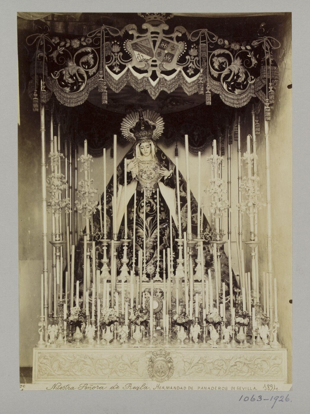 Unknown, Processional sculpture of Our Lady of Regla, housed in the Chapel of San Andrés in Seville