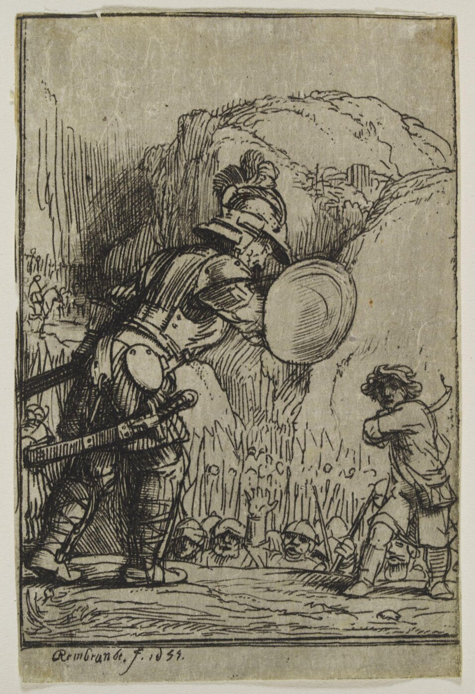 Rembrandt van Rijn, David and Goliath