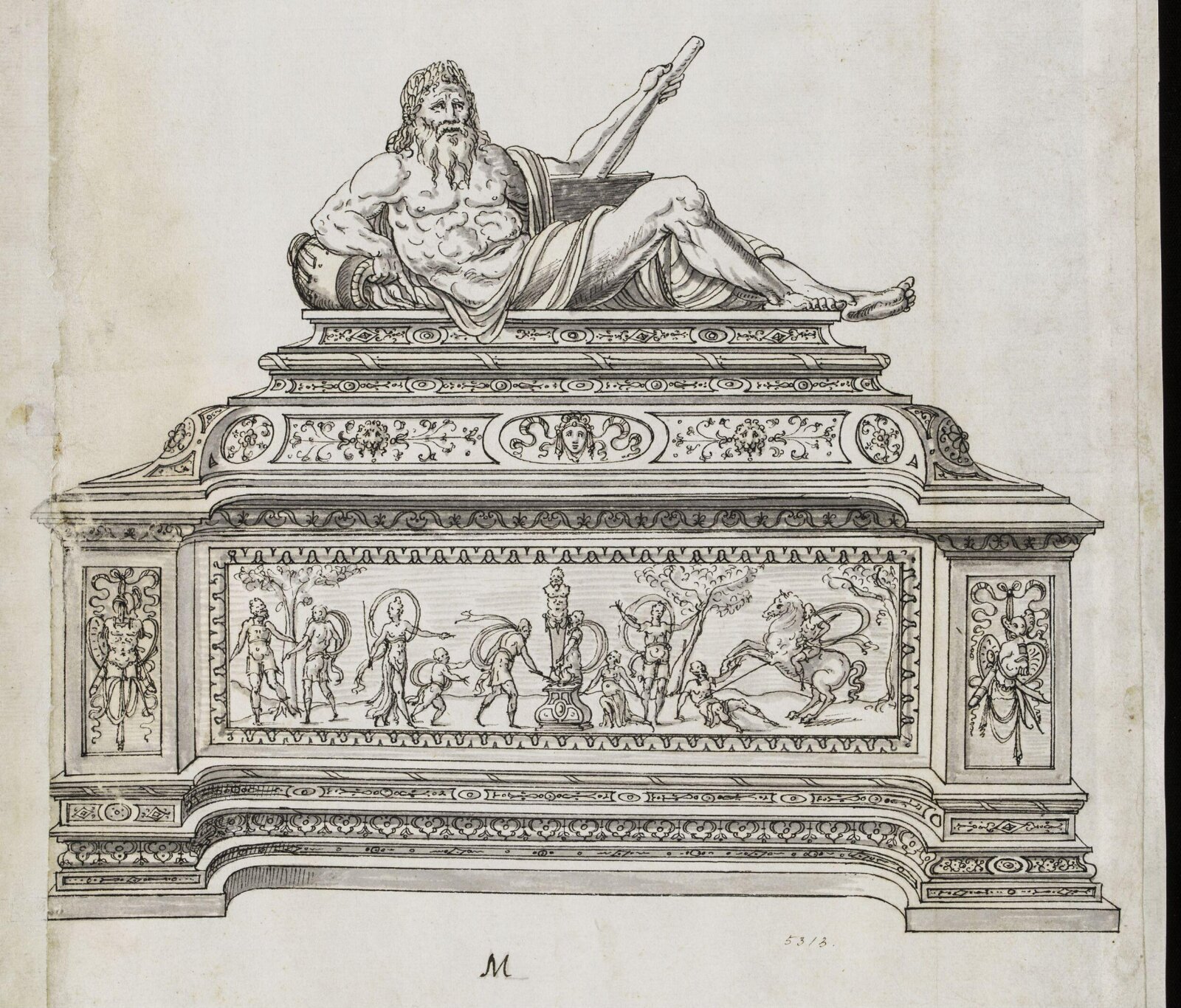 Drawing, Erasmus Hornick, c. 1550