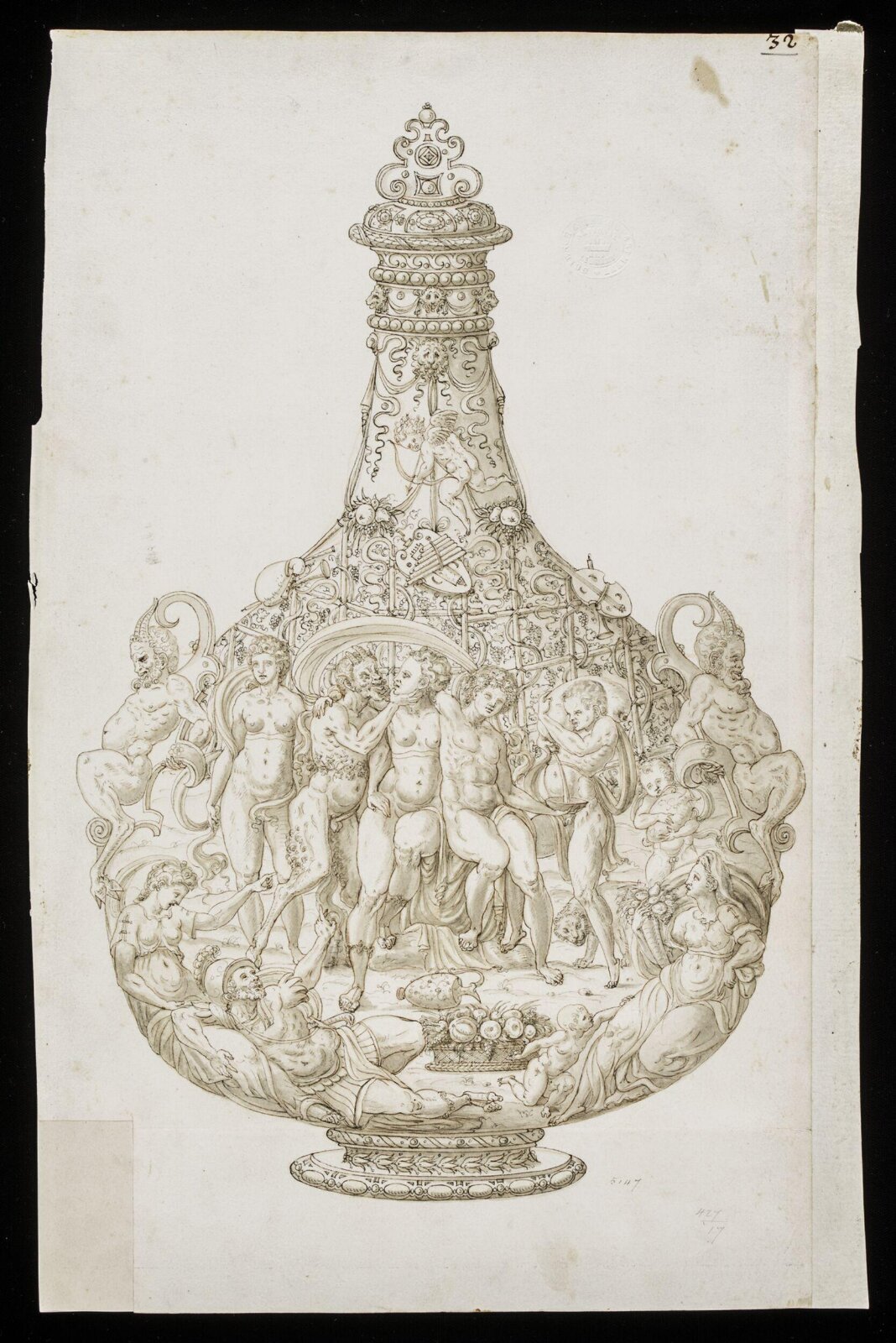 Drawing, Erasmus Hornick, 1582-1583