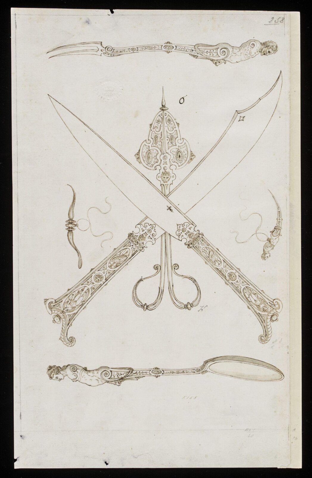 Drawing, Erasmus Hornick, 1582-1583