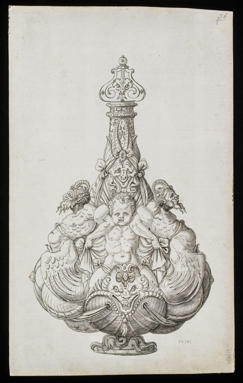 Drawing, Erasmus Hornick, 1582-1583