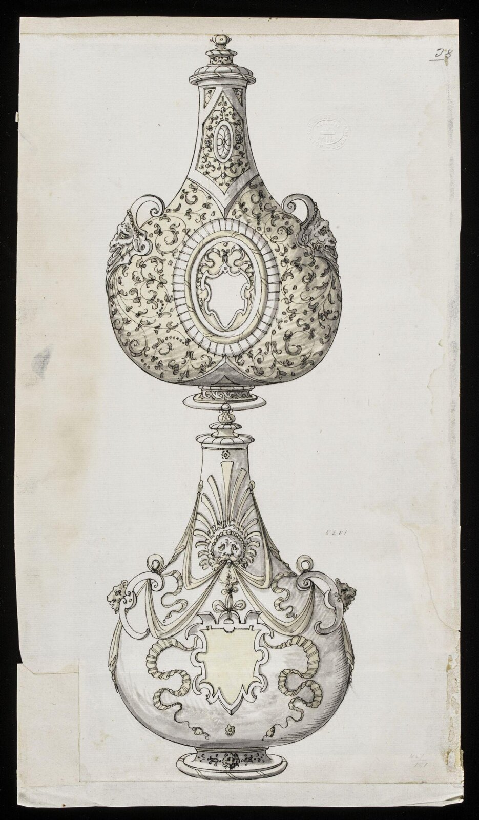 Drawing, Erasmus Hornick, 1582-1583