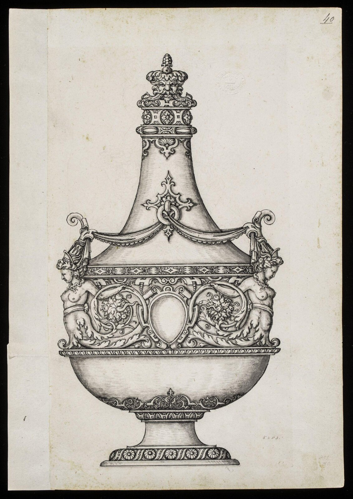 Drawing, Erasmus Hornick, 1582-1583