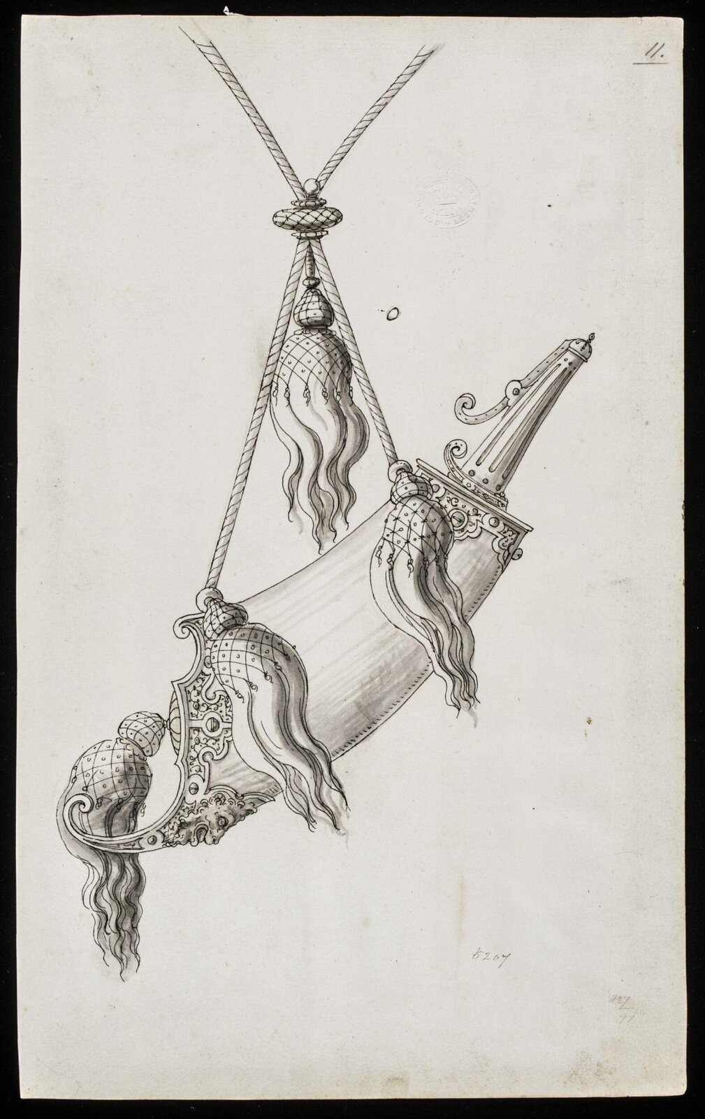 Drawing, Erasmus Hornick, 1559-1566
