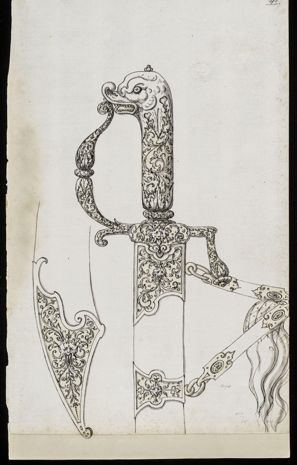 Drawing, Erasmus Hornick, 1559-1566