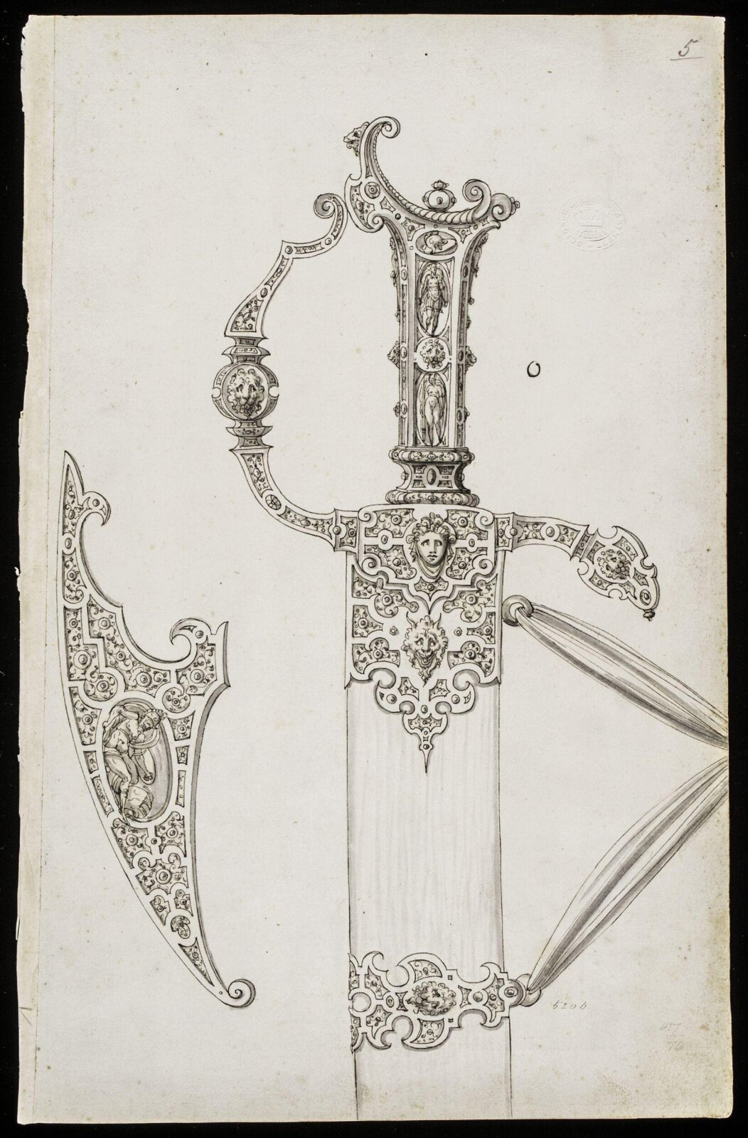 Drawing, Erasmus Hornick, 1559-1566