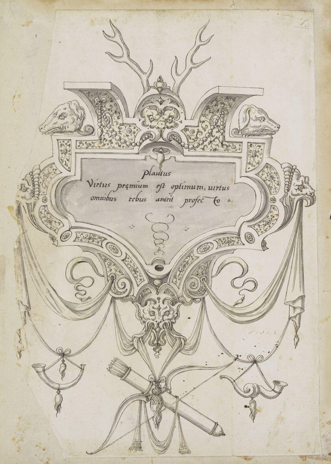 Drawing, Erasmus Hornick, 1559-1566