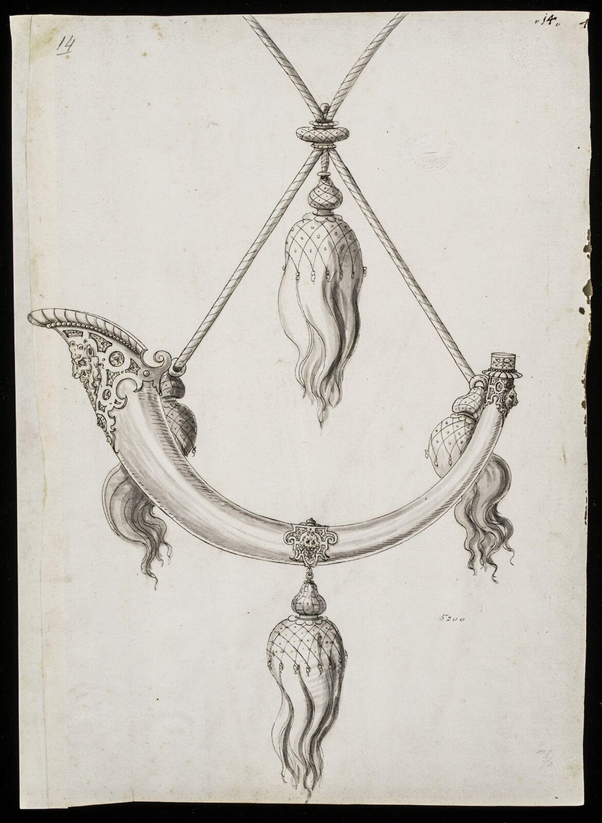 Drawing, Erasmus Hornick, 1559-1566
