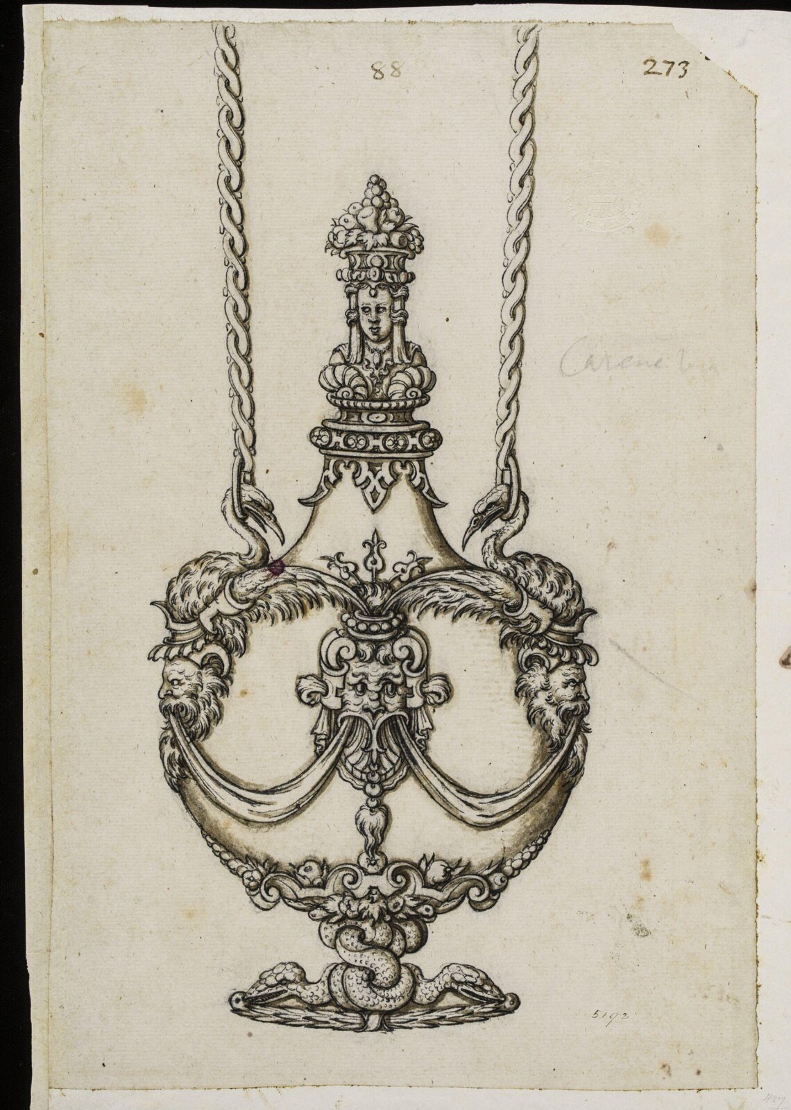 Drawing, Erasmus Hornick, c.1555-1559
