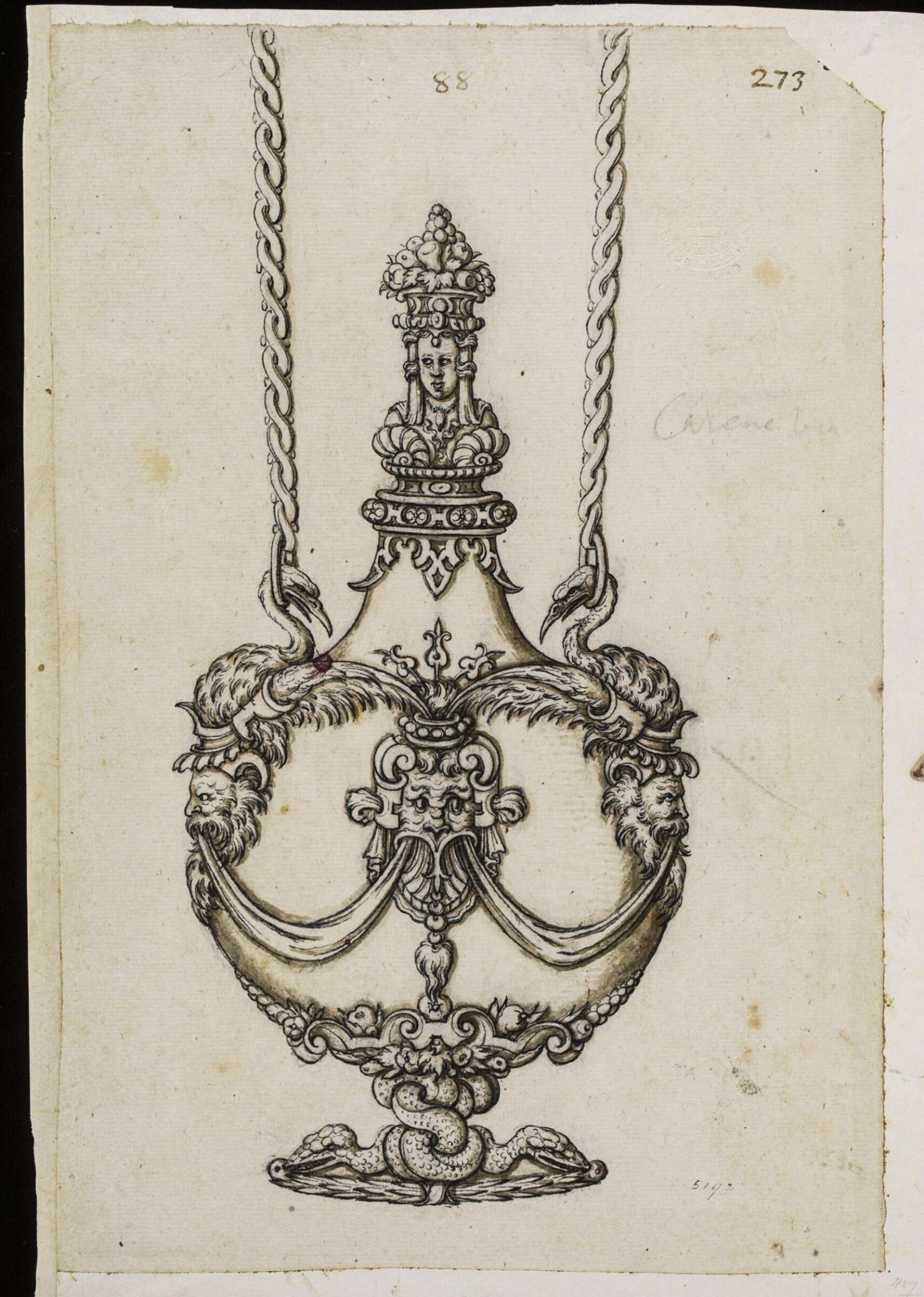 Drawing, Erasmus Hornick, c.1555-1559