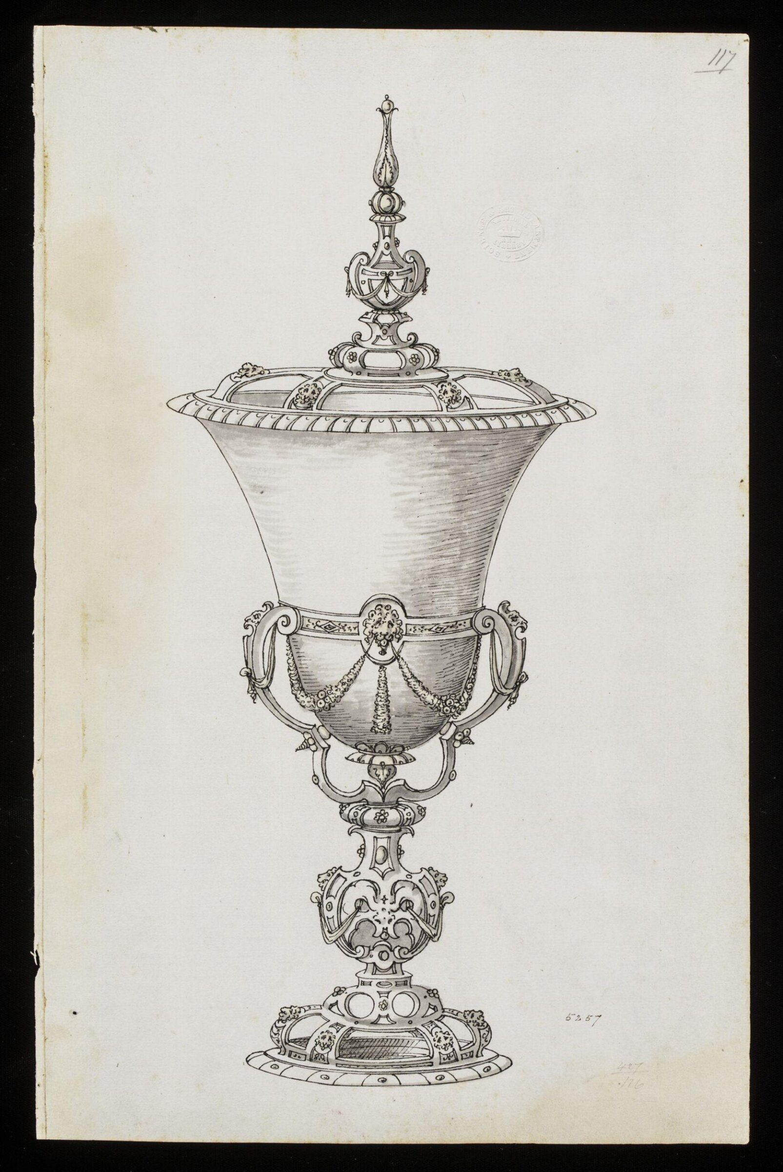 Drawing, Erasmus Hornick, c. 1550