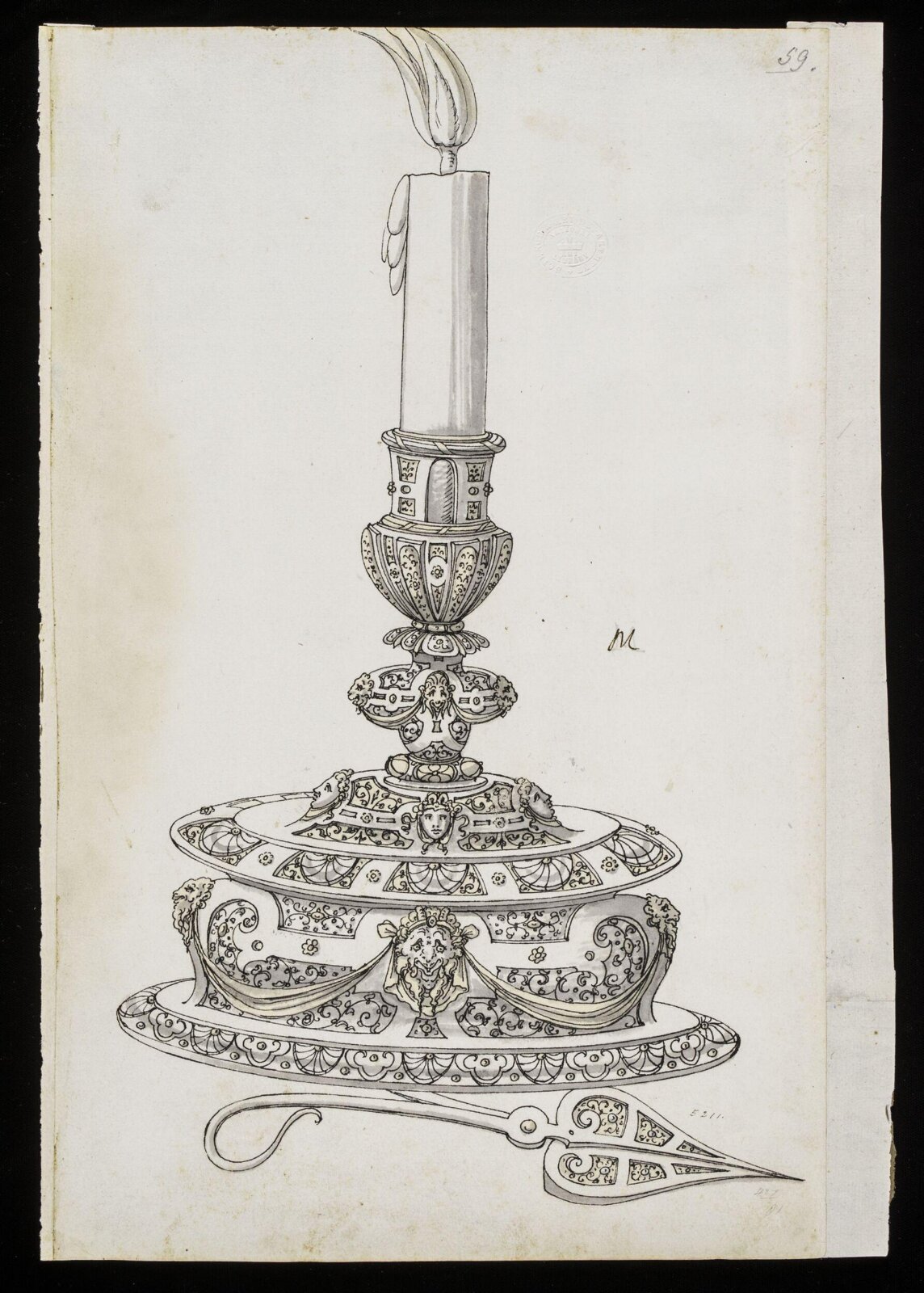 Drawing, Erasmus Hornick, c. 1550