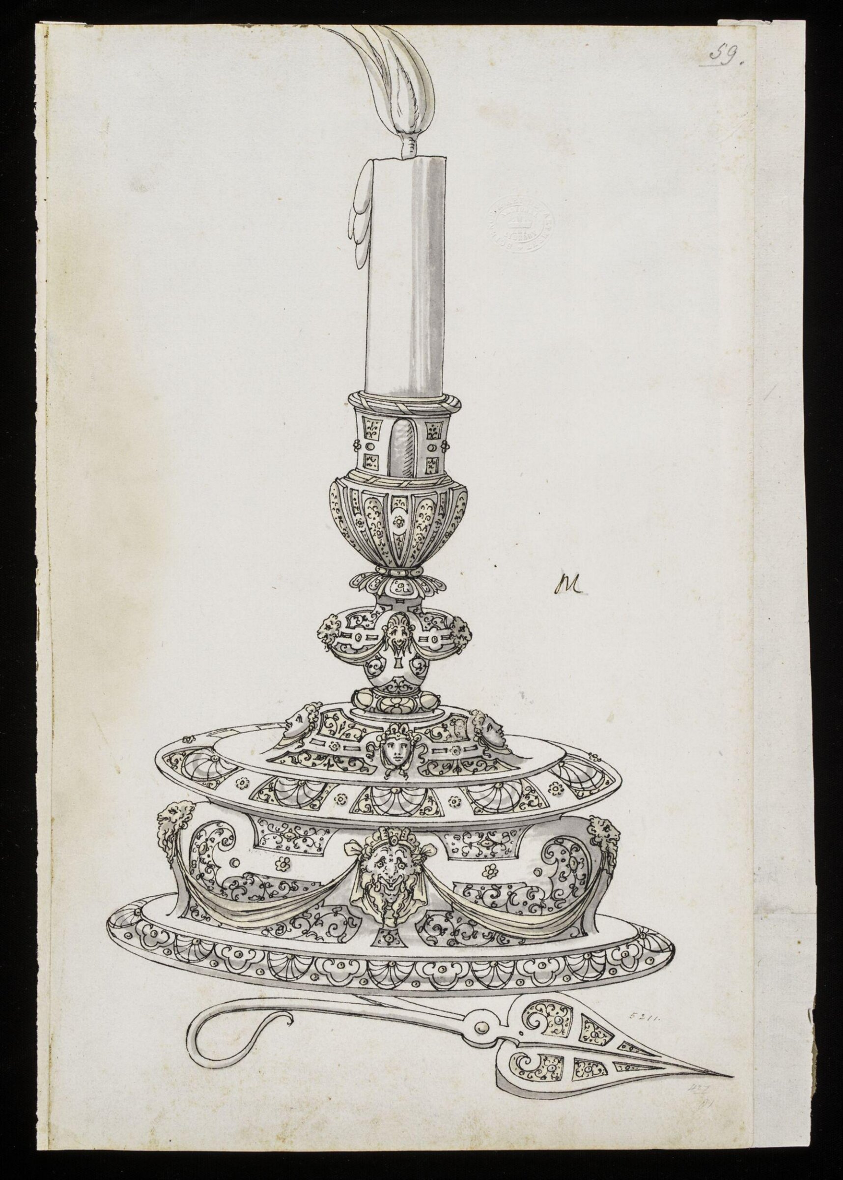 Drawing, Erasmus Hornick, c. 1550