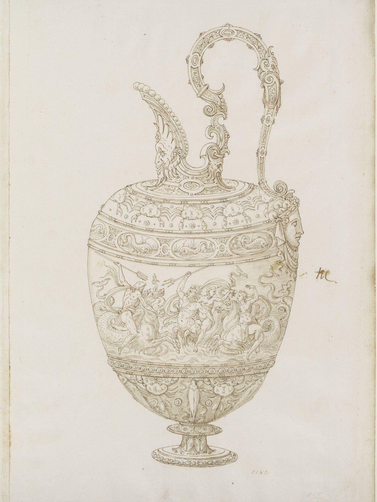 Drawing, Erasmus Hornick, c. 1545