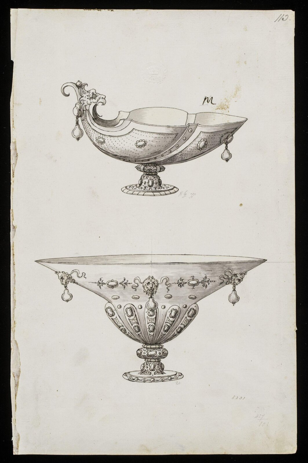Drawing, Erasmus Hornick, 1582-1583