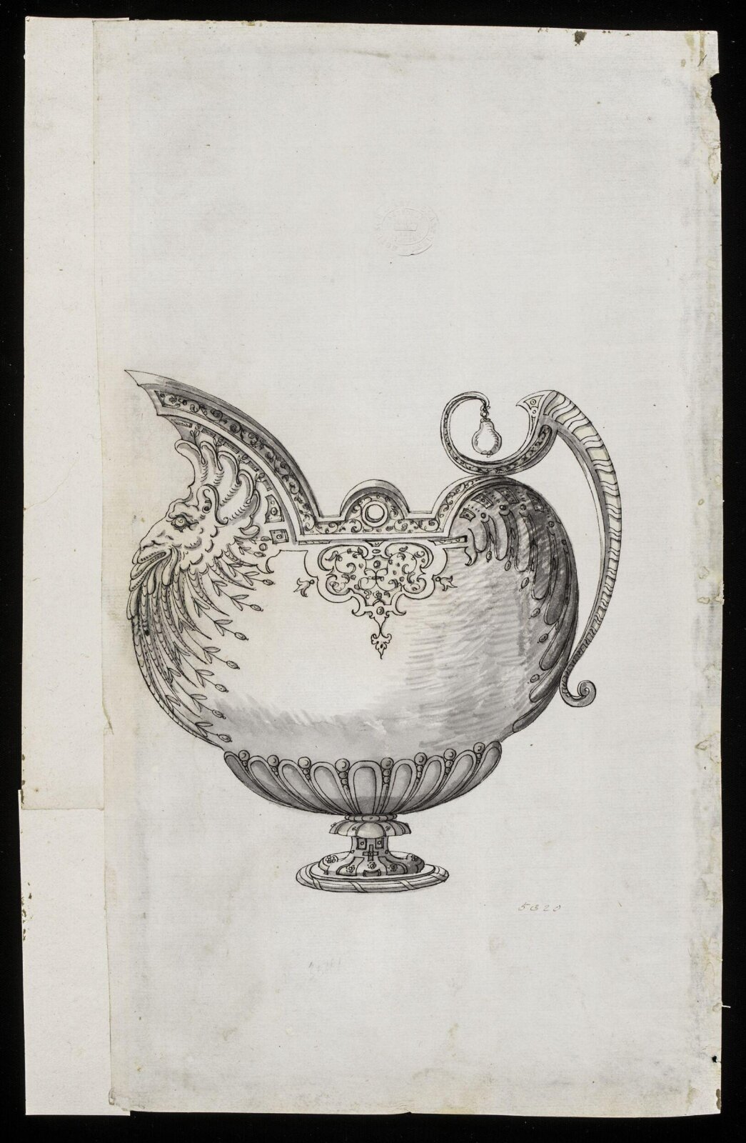 Drawing, Erasmus Hornick, 1582-1583