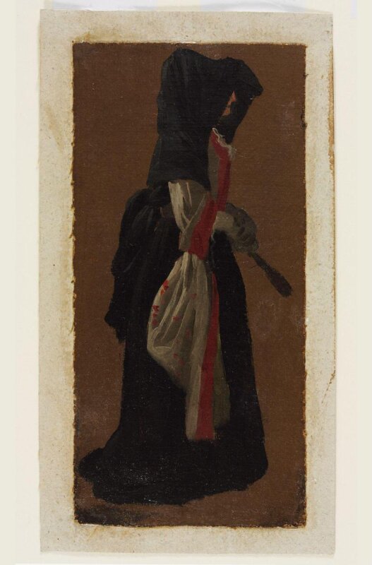 A Lady Seen in Profile, Holding a Fan