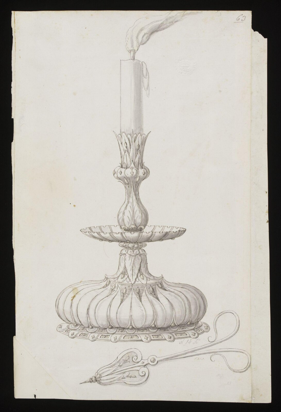 Drawing, Erasmus Hornick, 1582-1583