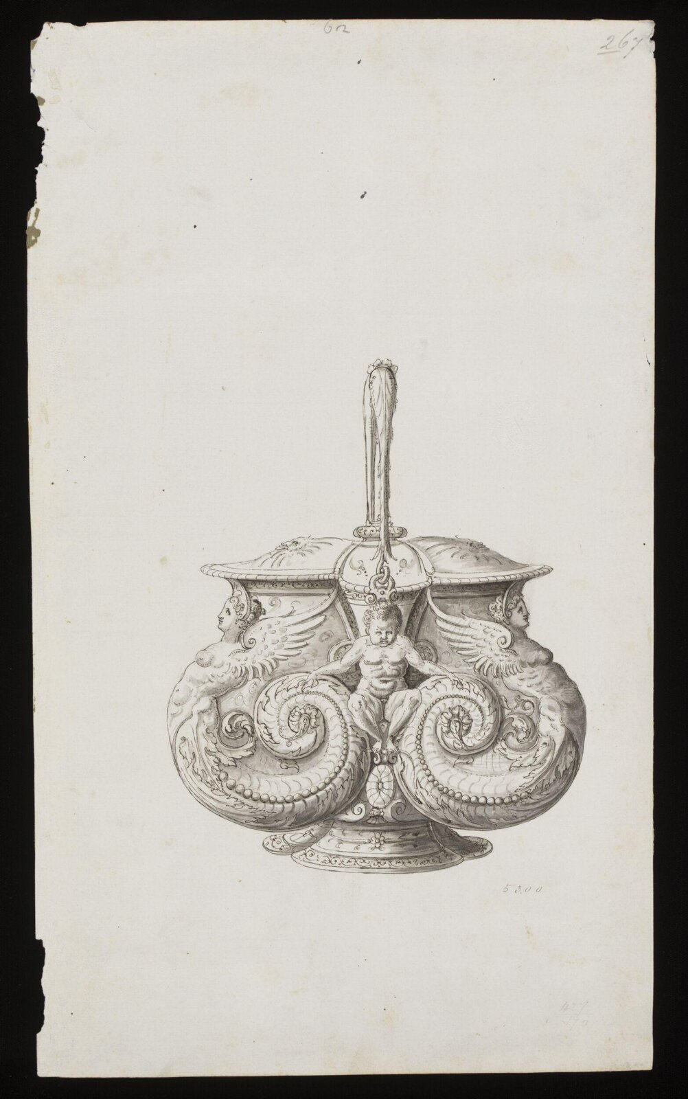 Drawing, Erasmus Hornick, 1582-1583