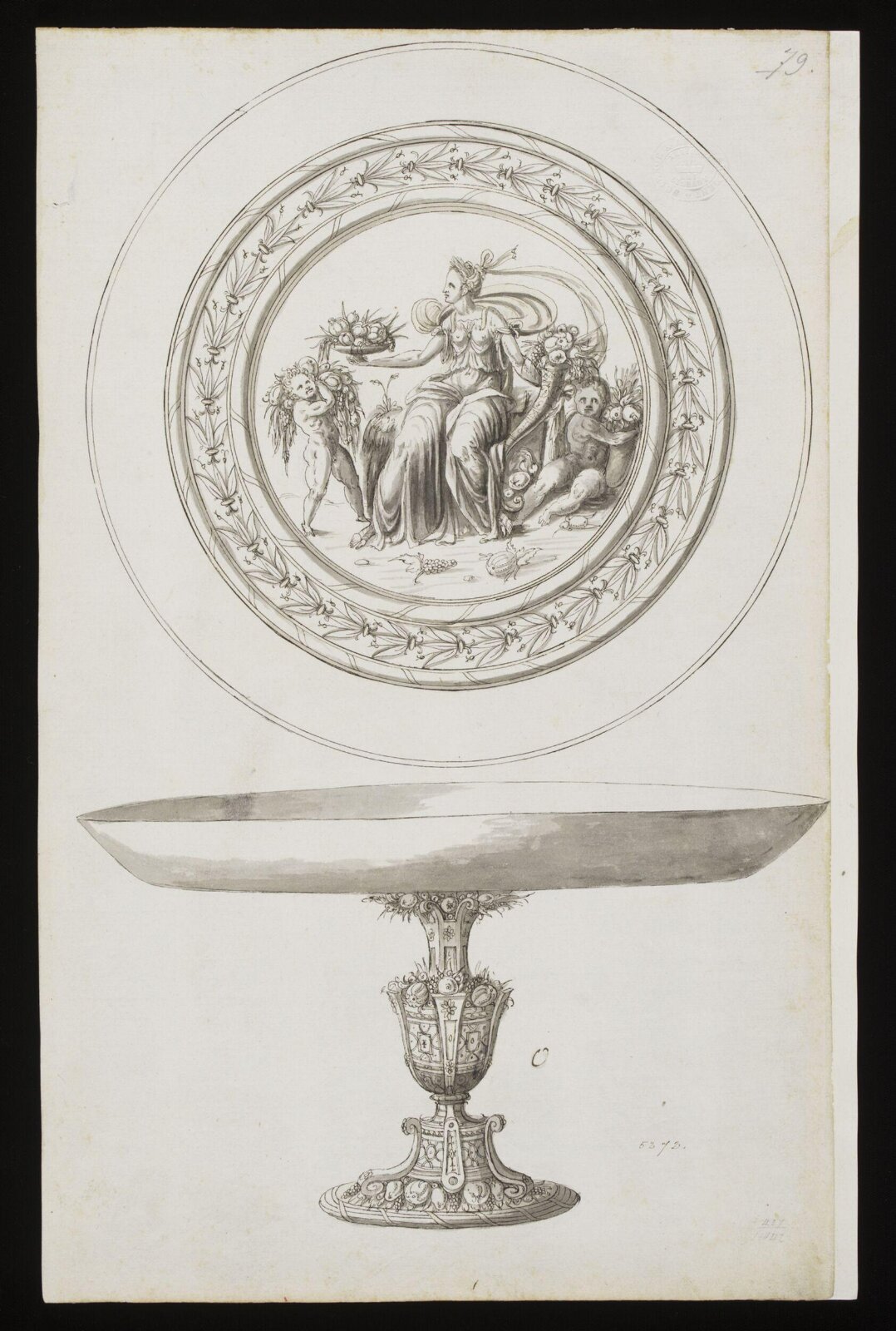 Drawing, Erasmus Hornick, 1582-1583