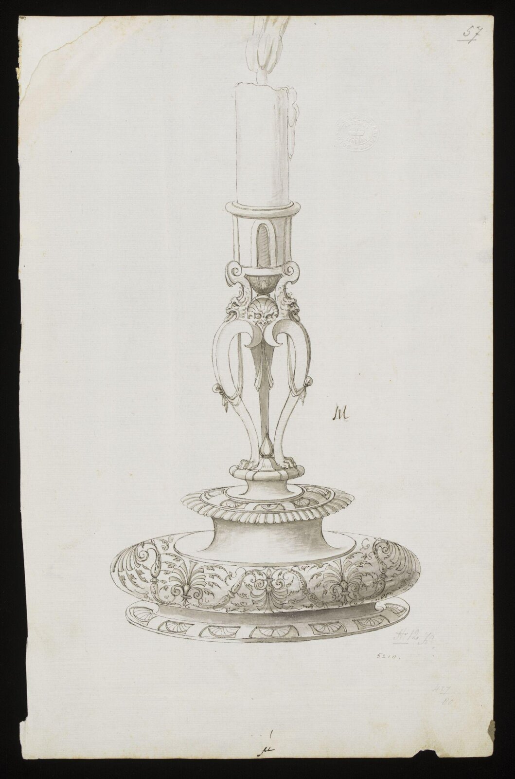 Drawing, Erasmus Hornick, 1582-1583