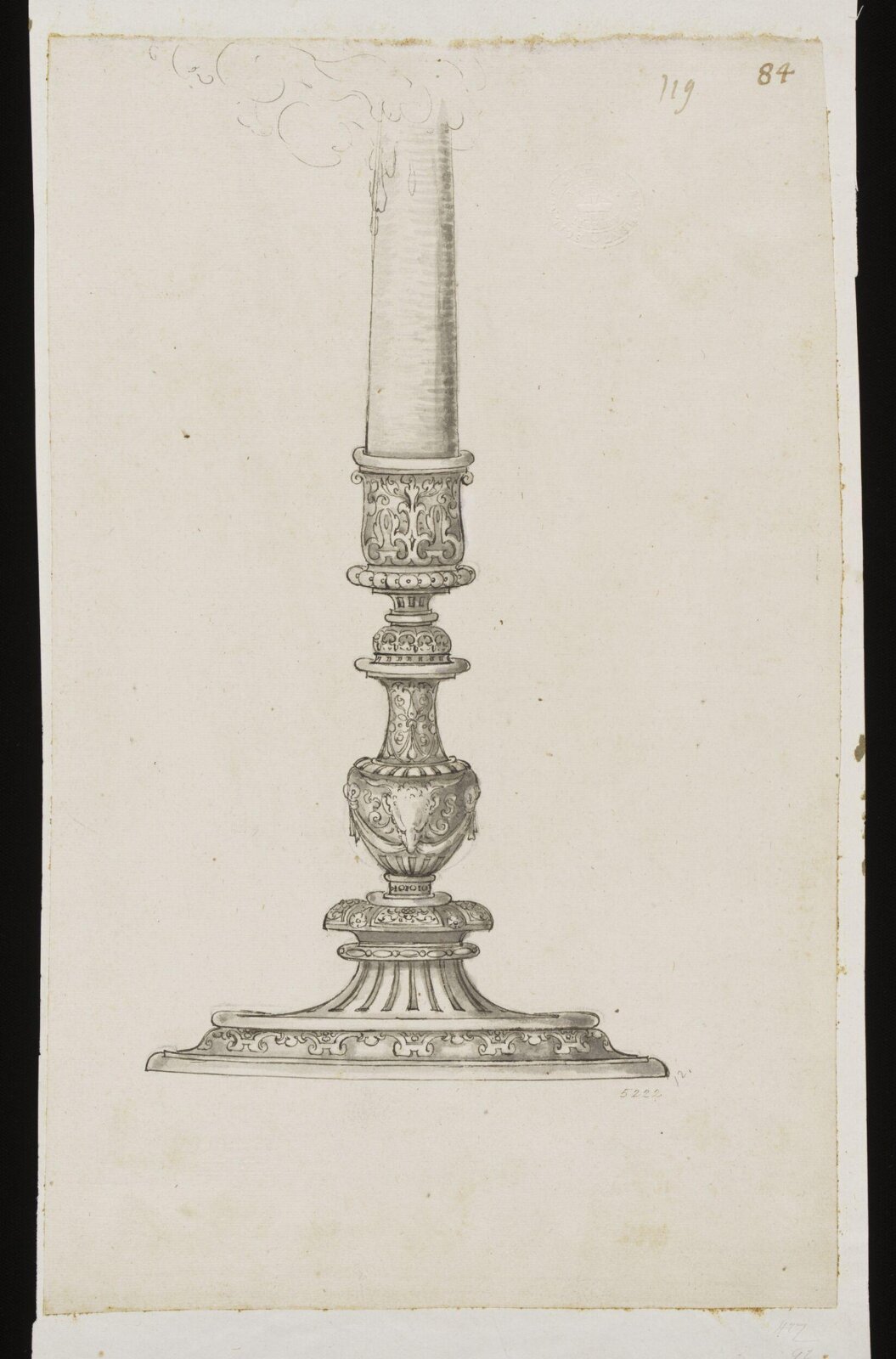 Drawing, Erasmus Hornick, 1582-1583